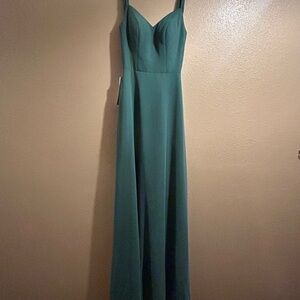 Azazie Dark Green Maxi Dress NWT-Marley